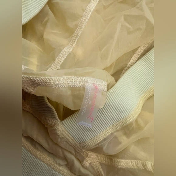 Free people fp movement sheer yellow vibrant large hoodie pullover jacket lounge - Picture 7 of 12